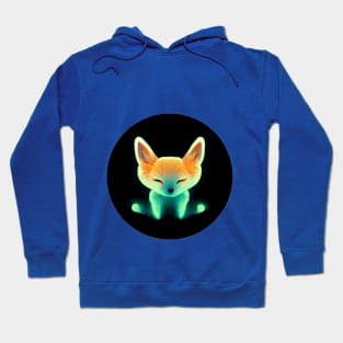 Glow Fox in the night Hoodie